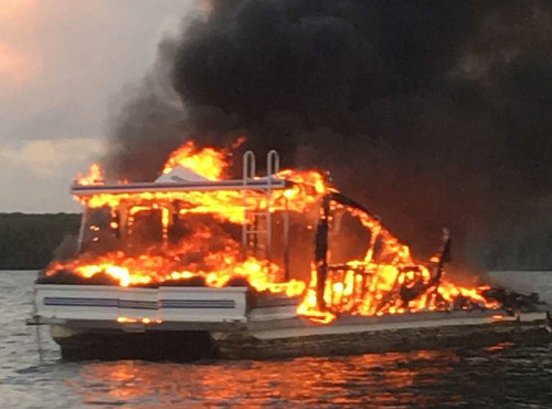 Responding to a Fire Onboard a Boat